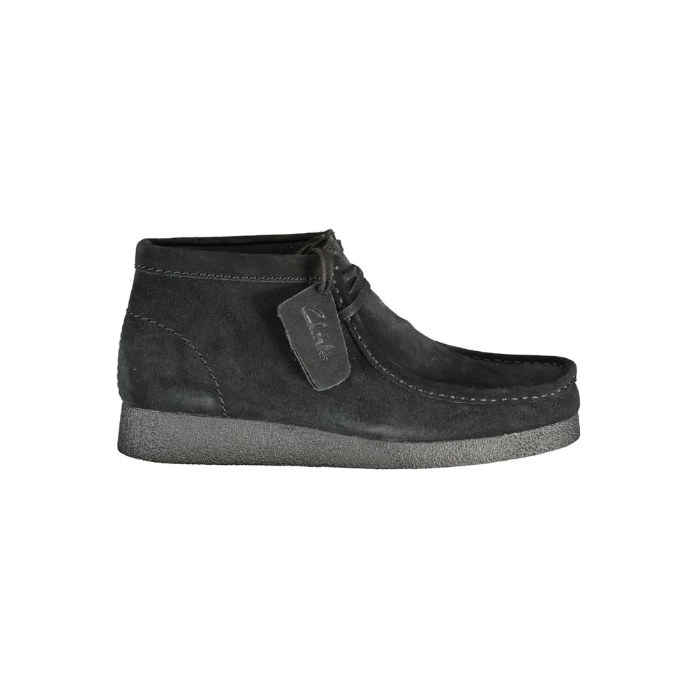 Clarks Black Leather Men Sneaker
